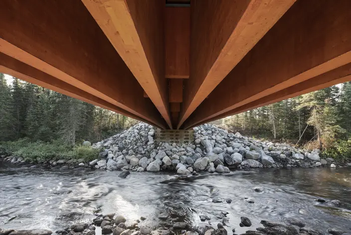 Nordic forestry bridge